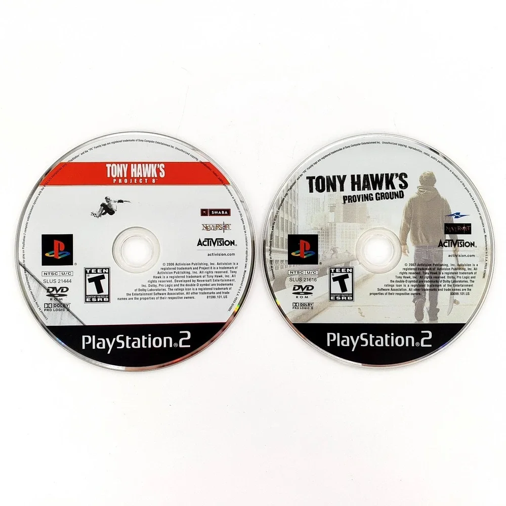 Tony Hawk's Project 8 & Proving Ground Sony PlayStation 2 Complete Tested Works